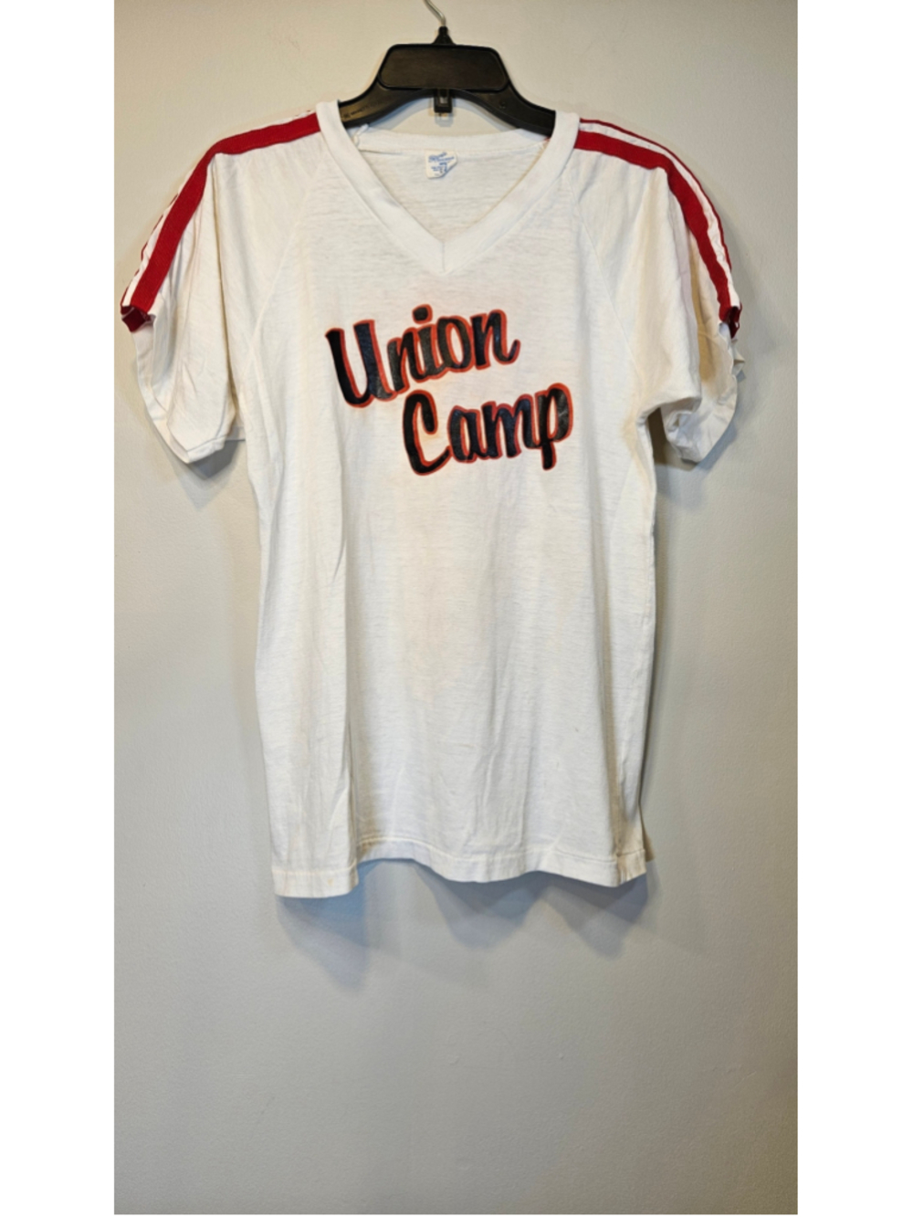 Vintage Union Camp #3 Jersey T Shirt Sports Products 50/50 V Neck Medium USA